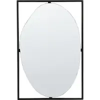 Beliani NIBELLE - Wandspiegel - Zwart - 40 x 60 cm - Glas