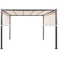Beliani PARGA - Tuinpaviljoen - Beige - Polyester