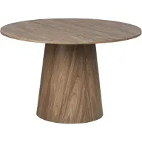 Beliani OYEN - Eettafel - Natuurlijk - 120 cm - MDF