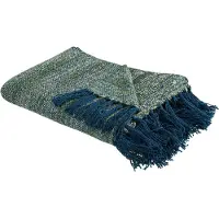 Beliani Plafond, Deken blauw/groen 130 x 170 cm PAIRE (130 x 170 cm)