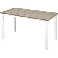 Beliani MESSINA - Tuintafel-Lichte houtkleur-Kunsthout