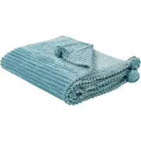 Beliani KAWERI - Plaid - Groen - 150 x 200 cm - Polyester