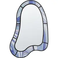 Beliani MONTSEC - Wandspiegel - Violet - Glas/MDF