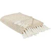 Beliani TOUTLI - Sprei-Beige-Katoen