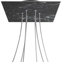 Creative Cables Krovnq406f104 Xxl Rose-one Square Marquina Marmeren Rozenset