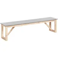 Beliani NOTTERI - Tuinbank - Grijs - Beton