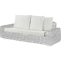 Beliani FORLI - Tuinkussenhoezen set - Wit - Polyester