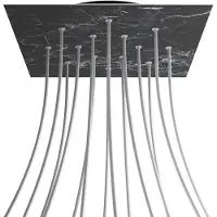 Creative Cables Krovnq4014f104 Xxl Rose-one Square Marquina Marmeren Rozenset