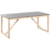 Beliani NOTTERI - Tuintafel - Grijs/Bruin - Beton