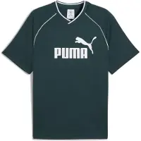 Puma Functioneel shirt 'Essentials' smaragd / wit