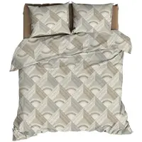 Romanette Dekbedovertrek Pantheon Beige / Grijs Katoen-200 x 200 / 220 cm | 2-Persoons