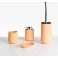 Beliani SUCHES - Badkameraccessoireset - Oranje - Polyresin