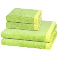 Cawö Sonstiges 2 X handdoek 2 X douchehanddoek - in set 4 pack Lifestyle Splash