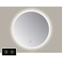 Sanicare Tutti RTA ronde spiegel met verwarming, verlichting rondom en touch bediening 70cm