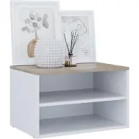 Vicco Betti Ladekast – 60 x 36 cm met 2 compartimenten Wit/Sonoma