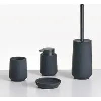 Beliani SUCHES - Badkameraccessoireset - Zwart - Polyresin