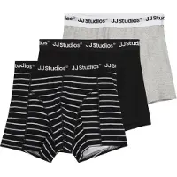 Jack & jones Junior Onderbroek 'JACSOHO' grijs gemêleerd / zwart / wit