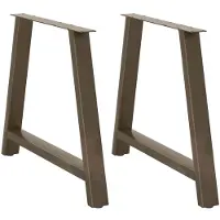 vidaXL Eettafelpoten 2 st A-vormig 90x(72-73) cm staal