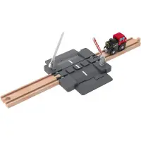 Playtive Houten treinbaan-uitbreidingsset (Mechanische spoorwegovergang)