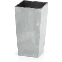 Prosperplast Bloempot (Grijs in betonlook, 24 x 24 x 45 cm)