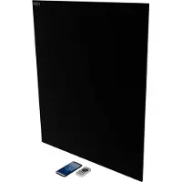 Volt! VOLT Verwarmingspaneel - Infrarood Paneel - Warmtepaneel - 300W - Zwart - Infrarood paneel badkamer - Met thermostaat - IP54