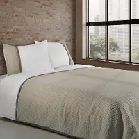 Dommelin Dekbedovertrek Bari Percal 200TC Kaki-Nootmuskaat 240x200/220 cm