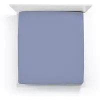 Bella Donna Jersey La Piccola Topperhoeslaken 200x190-200 cm blauwgrijs-0209