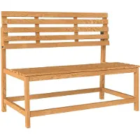Merax Houten Tuinbank 2 Zits Met Tafel – Opvouwbare Balkonbank 110x61x89 Cm – Weerbestendig Teakhout – Picknickbank Voor Tuin Terras