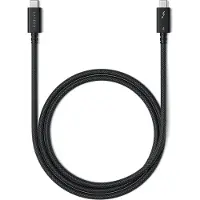 Satechi ST-YTB100K Thunderbolt-kabel Thunderbolt 4 USB-C 1.00 m Zwart, Zilver