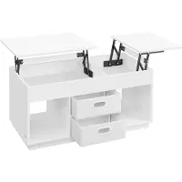 Vasagle Salontafel met opklapbaar blad en verborgen opbergruimte, Sneeuwwitje