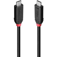 Lindy 37000 USB-kabel USB4 Gen 3x2 0,5 m USB C Zwart
