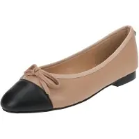 Steve madden Ballerina 'ELLISON' sand / zwart
