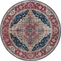 Hanse Home Vloerkleed Sylla | kunstvezel blauw 160x160 cm vloerkleden | NADUVI