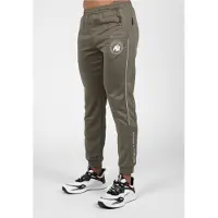 Gorilla wear Sportbroek 'Broxton' olijfgroen / wit