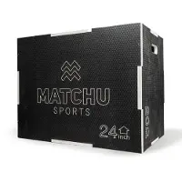 Matchu Sports Plyo box - Zwart - 20 x 24 x 30 inch - Hout