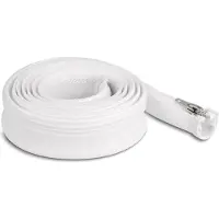 DeLOCK polyester kabelsleeve met ritssluiting | 30mm | hittebestendig | wit | 2 meter