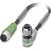 Phoenix Contact 1546592 Sensor/actuator connector, geassembleerd M12 Aantal polen (sensoren): 3 Stekker, recht, Bus, haaks 2.00 m 1 stuk(s)