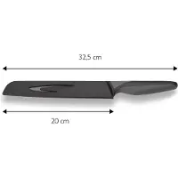 Echtwerk "Black Steel" stalen broodmes incl. mes bescherming