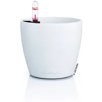 Lechuza CLASSICO Color 12 - Plantenbak - met bewateringssysteem - ALL-IN-ONE set met -PON - wit