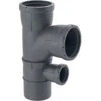 Geberit Silent-Pro Gecombineerd bochtstuk 87,5°, DN 100 / 100 / 50, 393.558.14.1