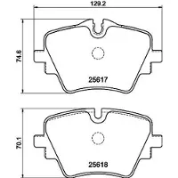 Hella 8DB 355 045-811 Remblokken