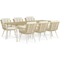 Coco Custa/Montana 240 cm dining tuinset 7-delig