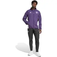 Adidas Manchester United Presentatie Trainingspak Full-Zip 2025-2026 Paars Zwart Wit