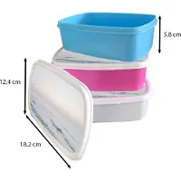 MuchoWow Broodtrommel Roze - Lunchbox - Brooddoos - Zee - Golven - Water - Natuur - 18x12x6 cm - Kinderen - Meisje