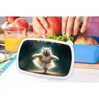 MuchoWow Broodtrommel Blauw - Lunchbox - Brooddoos - Beer - Rok - Ballet - Portret - Dieren - Kids - 18x12x6 cm - Kinderen - Jongen