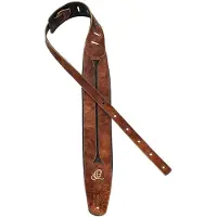 Ortega OSBS-1 Bass Genuine Leather Strap Chestnut Tree - Gitaarband