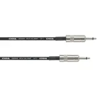 Cordial CPI0.3ZZ Peak minijack (3.5mm TS) mono patch kabel zwart 30 cm