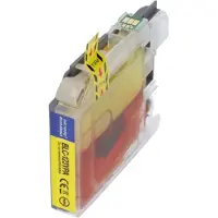 PrintAbout Inktcartridge LC-123Y Geel geschikt voor Brother