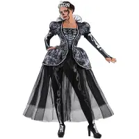 MOM Elegant Catacomb Queen Costume Zwart M Kinderen