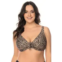 Vivisence dames bikinibh 3203 badmode zachte cups gestreept, beige-zwart, 90f